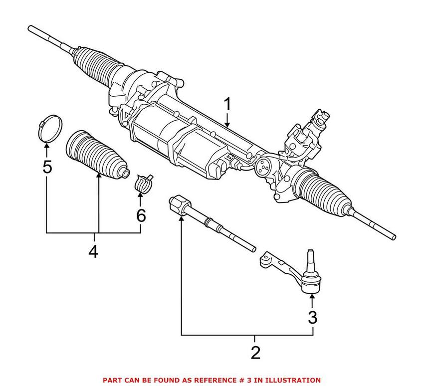 BMW Steering Tie Rod End - Outer 32106858673